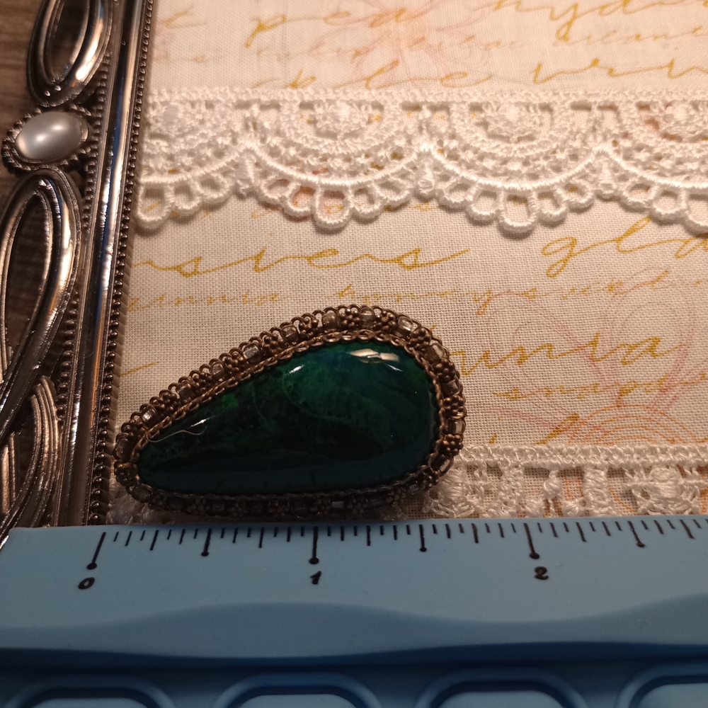 Vintage Sterling Silver & Eilat Stone Brooch-Pendant from Israel - Picture 7 of 9